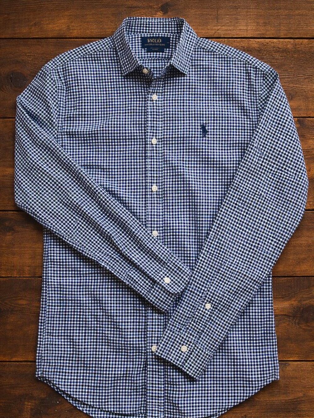 Polo by Ralph Lauren Slim Fit Gingham Button‑Down Shirt Dress Classic Casual